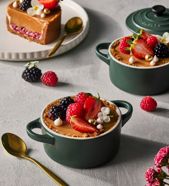 Caramelised White Chocolate & Raspberry Tartlets